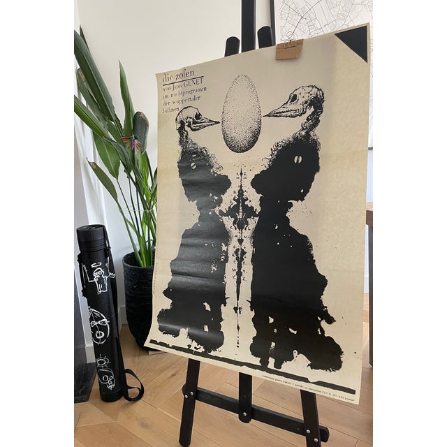 Die Zofen Original Theater Poster by Franciszek A. B. Bilberstein-Starowieyski, 1986 For Sale - Image 4 of 9