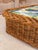 English The Wicker Works Vintage Braided Rattan Backless Bench or Daybed For Sale - Image 3 of 12
