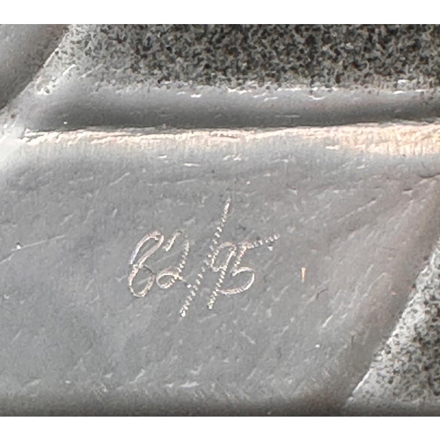 Salvador Dalí Mid 20th Century Salvador Dali Lincoln in Dalivision Platinum Bas Relief For Sale - Image 4 of 6