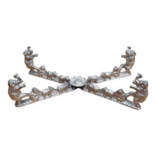 Vintage Arthur Court Elephant Motif Casserole Stand For Sale