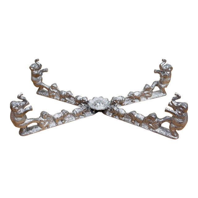 Vintage Arthur Court Elephant Motif Casserole Stand For Sale