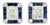 Mid 20th Century 4.34 Carat Radiant Cut Diamond and Sapphire Stud Earrings, Pair For Sale