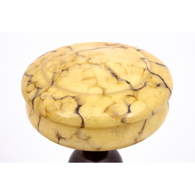 Art Deco table lamp, circa 1950, Poland. A beautiful mid-20th century Art Deco table lamp. The style is characterized by...