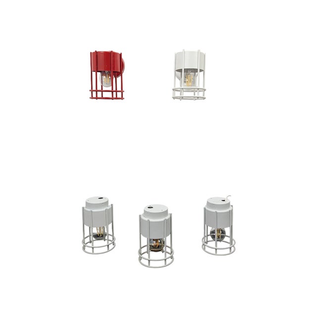 Wall and Ceiling Lamps from Martinelli Luce, 1970s, Set of 5 For Sale - Image 9 of 9