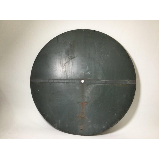 Large Architectural Clock Face with Gilt Numbers and Hands For Sale - Image 4 of 14