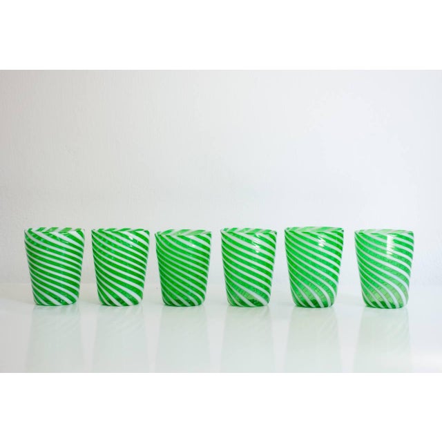 Early 21st Century Murano Drinking Glasses by Maryana Iskra for Ribes the Art of Glass, Set of 6 For Sale - Image 5 of 12