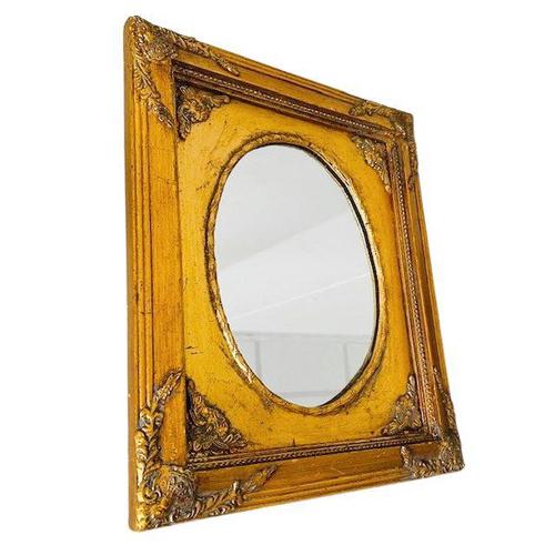 Baroque Vintage Baroque Gold Plated Mirror, 1980s For Sale - Image 3 of 7