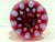 Fenton Art Glass Company Fenton Cranberry Red Opalescent Coin Dot Sugar Shaker Muffineer With Lid For Sale - Image 4 of 9