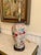 Mid-Century Modern Vintage Chinoiserie Porcelain Hand Painted Wood Base Table Lamp For Sale - Image 3 of 5