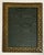 Mid-Century Italian Florentine olive green leather picture frame stamped with gilt fleur de lis by G. Serranglini...