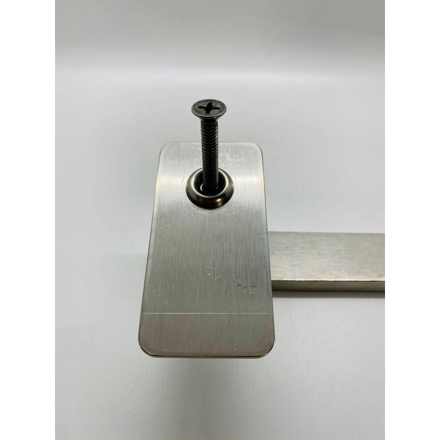 Vintage Stainless Steel Appliance Handle For Sale - Image 4 of 5