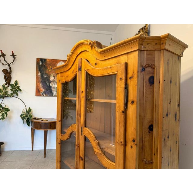 Wood Swiss Pine Display Cabinet, 1960s For Sale - Image 7 of 14