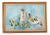 Vintage Abstract Signed Still Life Colorful Oil on Canvas Painting For Sale