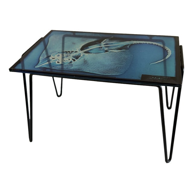 Xraydio 1 Razza Side Table in Glass and Black Raw Steel by Moroso for Diesel, 2010s For Sale