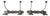 Arts and Crafts Steel Coat Rack, 1890s, Set of 2 For Sale
