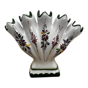 Vintage Floral Portugal Pottery 5 Finger Vase Jay Willefred Andrea Sadek