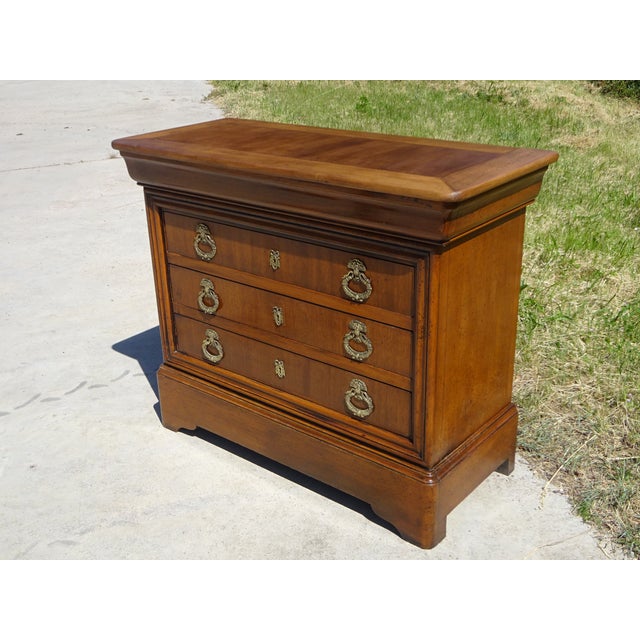 Chest of 4 Drawers in Light Wood, 1980s For Sale - Image 9 of 18