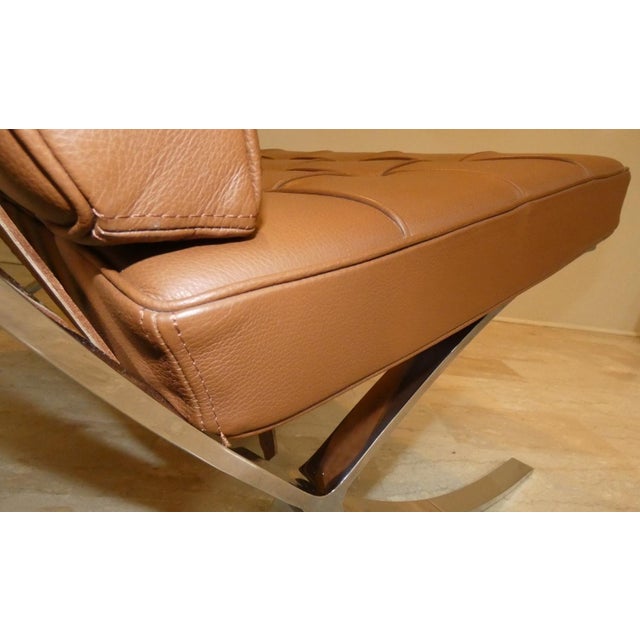 Chair in Steel and Leather in the Style of Knoll, 1980s For Sale - Image 16 of 18