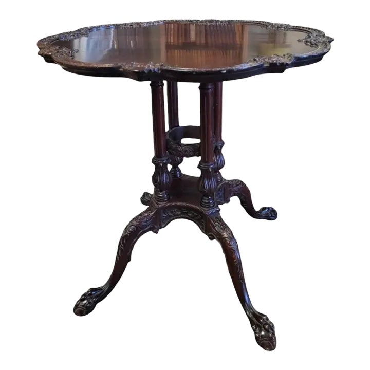 Antique Piecrust Tea Table Table | Chairish