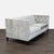 This Lexington 3-seat sofa features elegant tufted back and arms with soft silver velvet upholstery. The wide, comfortable...