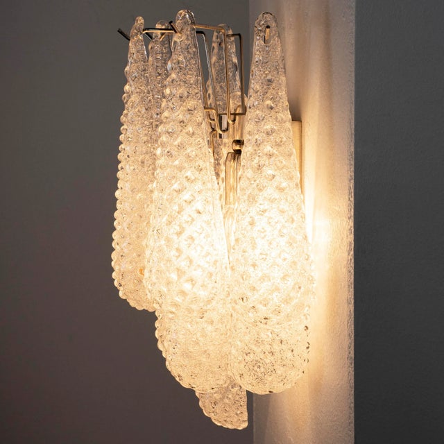 Spoon-Shaped Murano Glass Wall Sconce, Italy, 1980s For Sale - Image 9 of 10