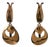 Signed Renoir Mid-Century Copper Oversized Dangle Earrings, United States For Sale