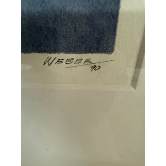 Circa 1990 George Weber Auroras Borealis Watercolor, Signed For Sale - Image 4 of 12