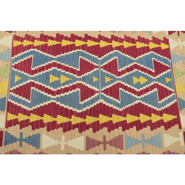 1970s Scandinavian Red Small Kilim For Sale - Image 10 of 13