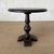 25.5"D x 26"H A round table with a flat top in a walnut finish. Made from reclaimed chestnut wood. The base features a...