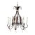 Vintage French Rustic La Maison 8 Light Chandelier For Sale
