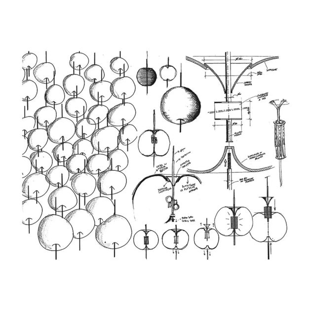 Brass Kushi Xl' Opaline Glass and Brass Floor Lamp for Kdln For Sale - Image 8 of 10