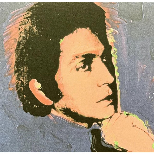 Andy Warhol (after) "Valentino Gravani" print, size 60 x 60 cm, plate signed bottom right, numbered with pencil on heavy...