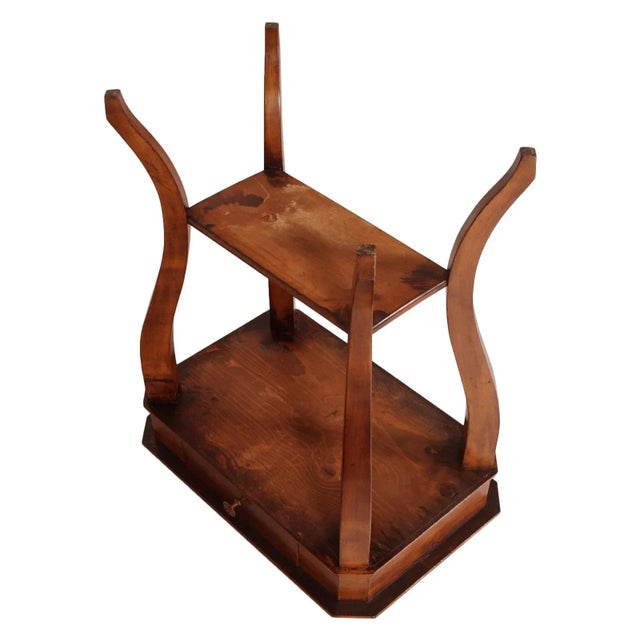 Small Vintage Louis XV Style Walnut Coffee Table from Bassano' Ebanistery, 1920s For Sale - Image 3 of 4