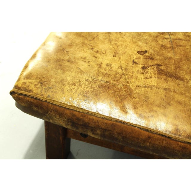Large Leather Daybed, 1920s For Sale - Image 9 of 11