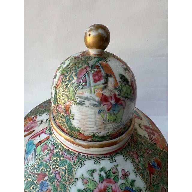 19th Century Antique Rose Medallion Teapot For Sale - Image 11 of 13
