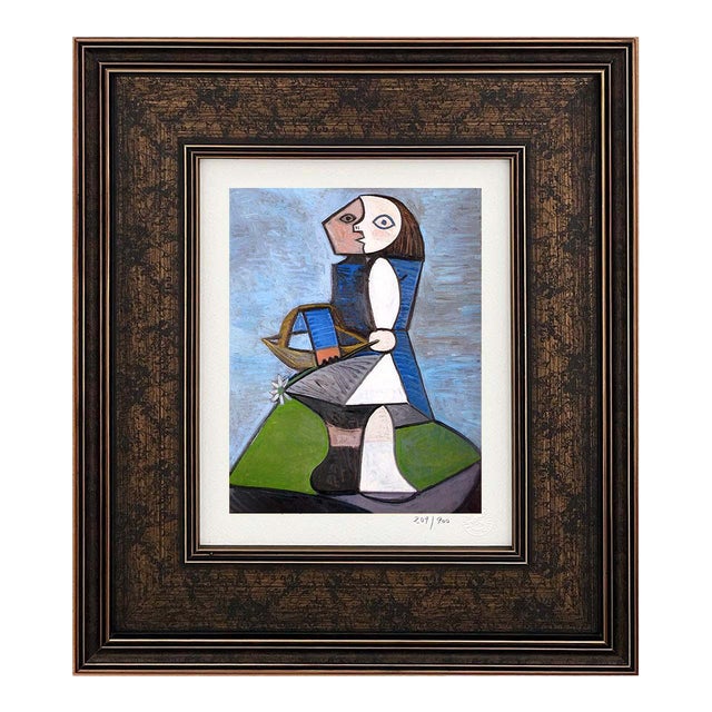 Pablo Picasso Child With Flower Limited Edition Framed For Sale