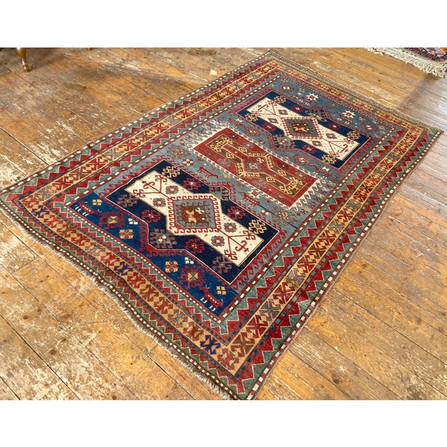 Antique Caucasian Kazak Rug, 1890s For Sale - Image 4 of 18
