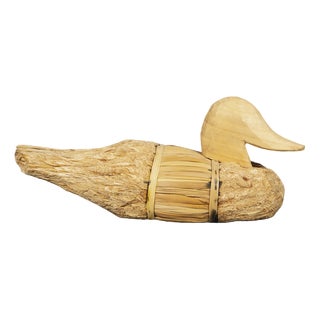 Reed Duck with Wood, 1940s For Sale