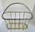 Vintage Postmodern Gold Brass Oval Magazine Rack For Sale In Los Angeles - Image 6 of 8