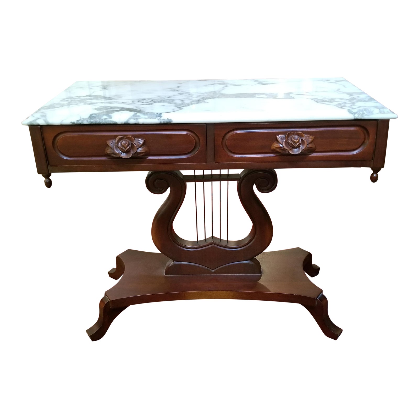Mid 20th Century Attributed Pelham, Shell Leckie Italian Marble Top
