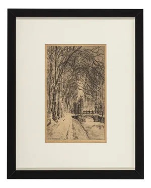 Eugène Rensburg, The Hague, 1925, Etching on Paper, Framed