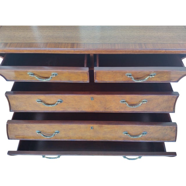 2000s Ethan Allen Bombe Chest of Drawers For Sale - Image 11 of 13