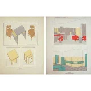 Paris Art Deco Furniture Sheets - A Pair For Sale