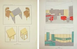 Paris Art Deco Furniture Sheets - A Pair