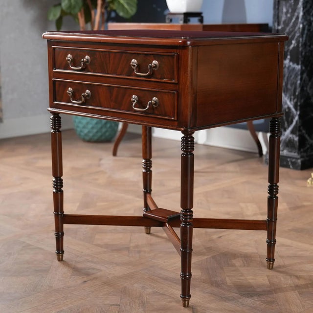 Niagara Furniture Turned Leg Table For Sale - Image 4 of 9