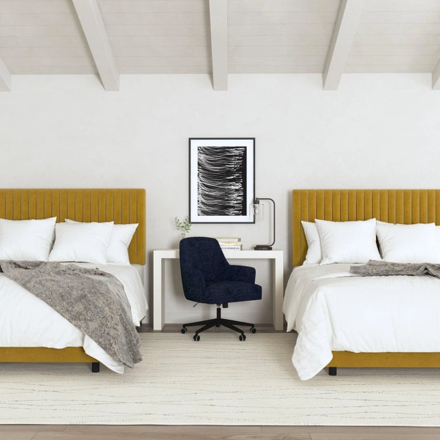 Textile Margaux Bed in Citronella Luxe Velvet, Full/Double For Sale - Image 7 of 7