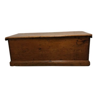 Antique Dovetail Blanket Chest/Coffee Table For Sale