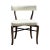 2000 - 2009 Mid Century Style Walnut /Upholstered Dining Chairs For Sale - Image 5 of 5