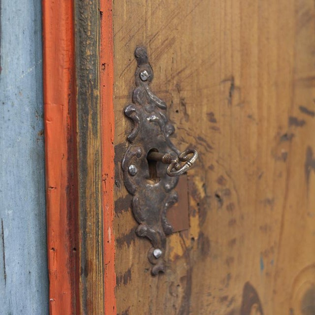 Painted Bridal Cupboard, 1788 For Sale - Image 6 of 17