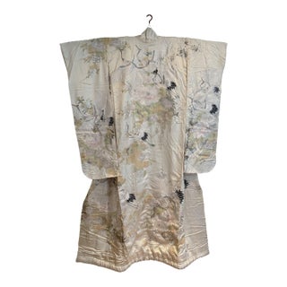 Japanese Vintage Silk Wedding Kimono For Sale
